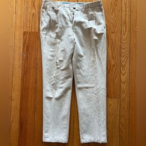 Faconnable white linen pants - 38 - 34